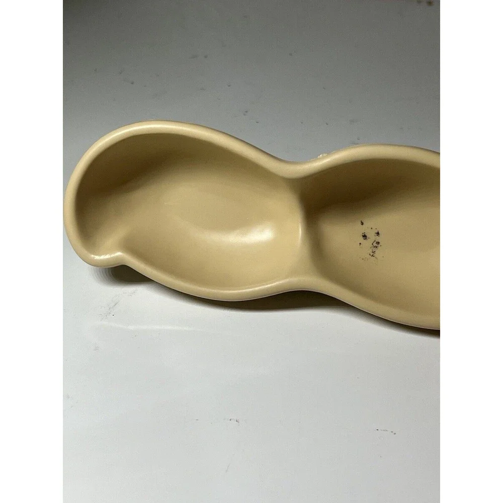 AVON Mr.Peanut Nutty Soap Dish Nut Shell Shaped Bowl Brown 6.5